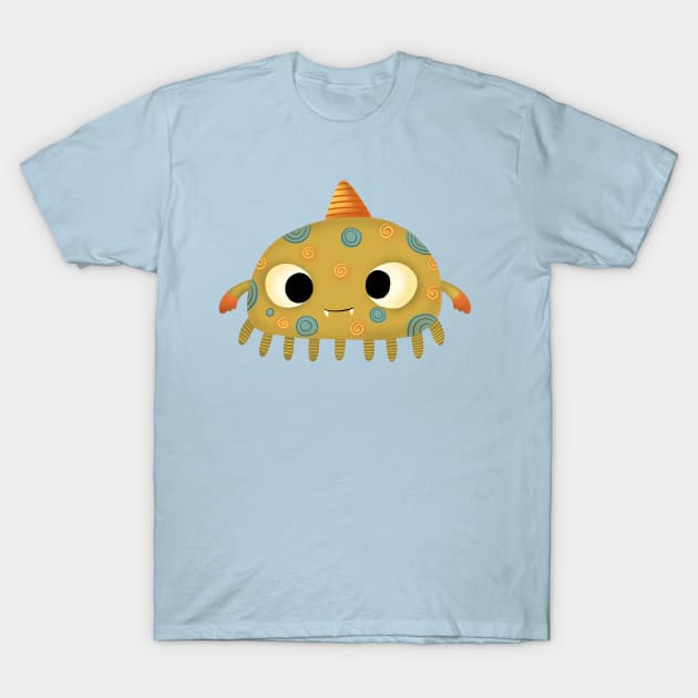 Twirly Monster T-Shirt by wildrvdesigns